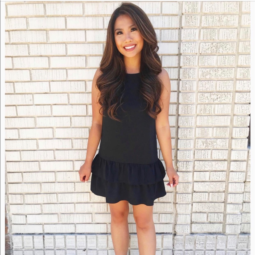 NWOT Little Black Cutout Swing Dress